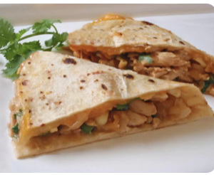 Low Carb Buffalo Chicken Quesadilla (FF)