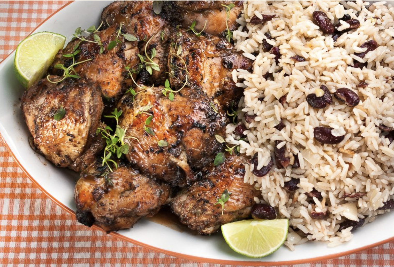Jamaican Jerk Chicken with Rice and Peas (FF)