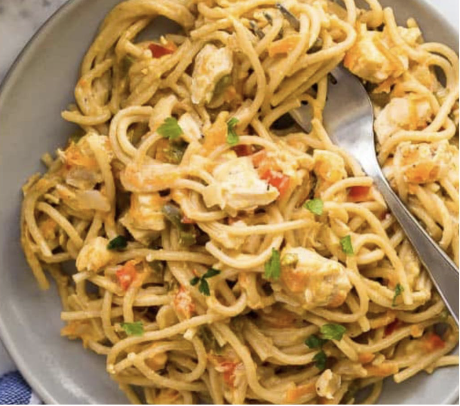 Lightened Up Chicken Spaghetti (FF)