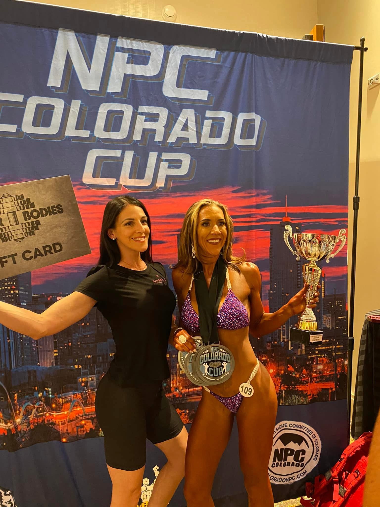 NPC bikini competition awards and physique coaching experience