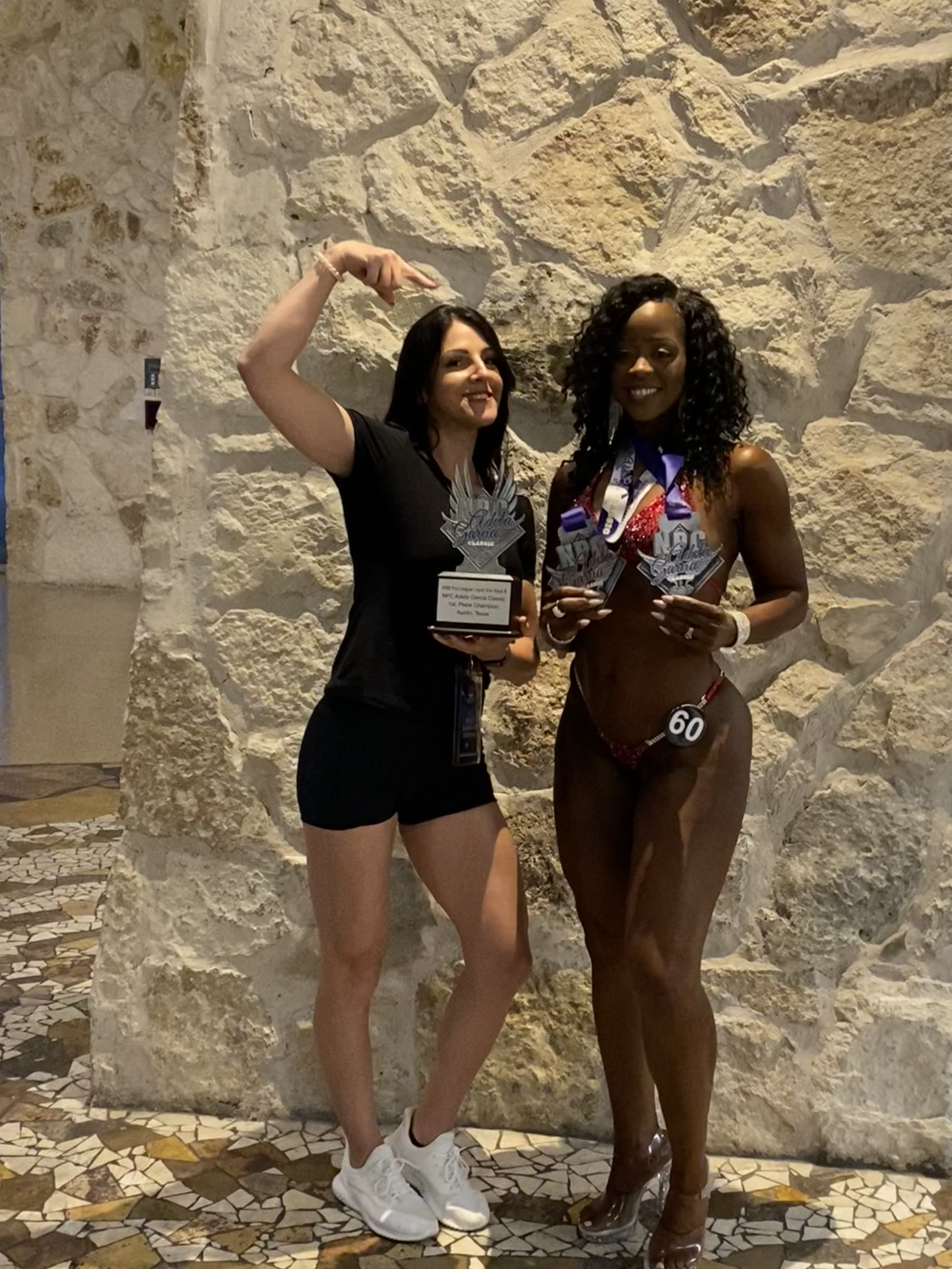 NPC bikini competition awards and physique coaching experience