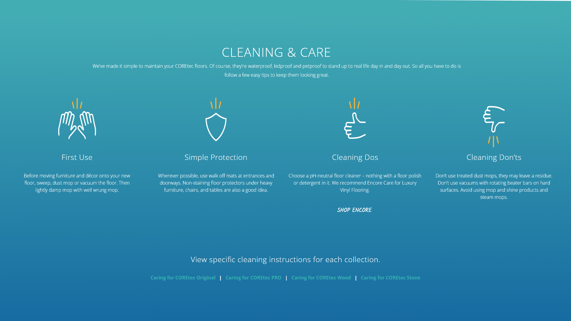 Product Maintenance Information