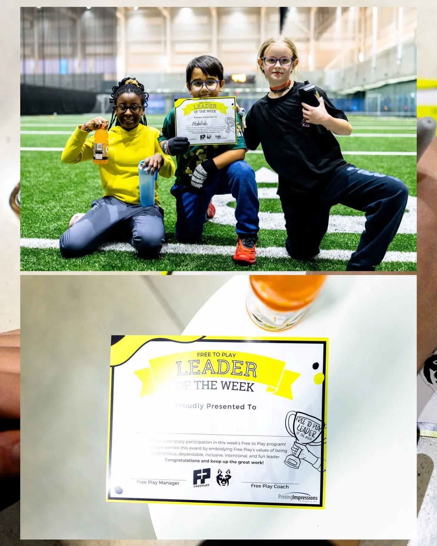 The Leader of the Week certificates our Free to Play kids proudly celebrate each other with? They're printed right here in Edmonton by @printingimpressions.edmonton! 💙

This week at our programs, coaches asked kids: &quot;What makes a good leader?&q