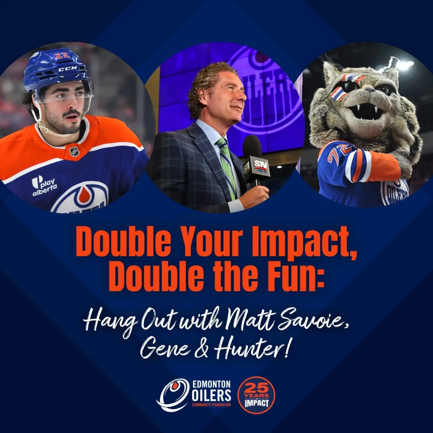 We&rsquo;re so close! Celebrate 25 years of the @oil_foundation and give $25 to support local charities &mdash; like ours!

Get a chance to hang with Matt Savoie, Gene Principe &amp; Hunter the Lynx! Let&rsquo;s hit $1M! Matching donations ends March