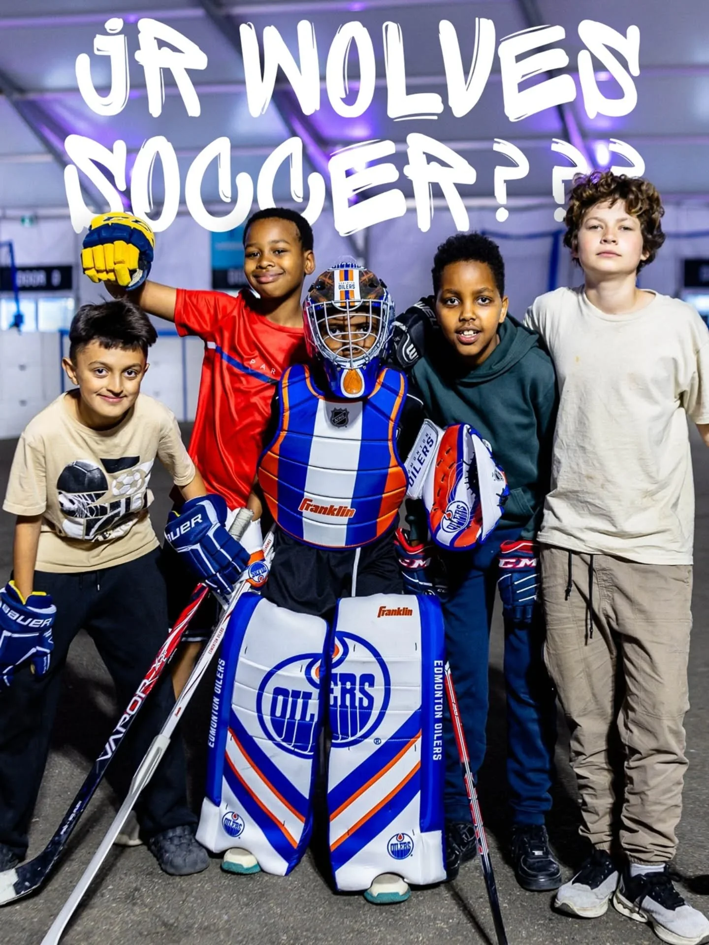 It&rsquo;s a special day for the Jr Wolves soccer pathway powered by @ctjumpstart, because alongside the Free to Play after school program, our Jr Wolves soccer teams are competing in a little ball hockey tournament under the big tent next to @rogers