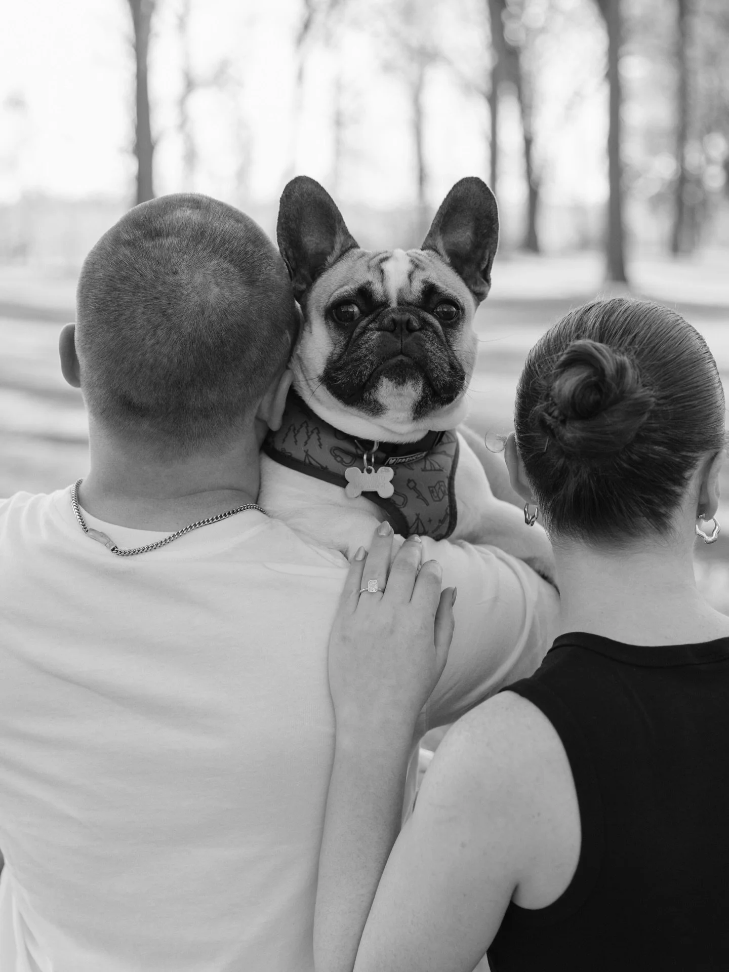 Morgan &amp; Jon🤍💍 (&amp; Rocco!!)

M+J&rsquo;s engagement session was pure magic&mdash;from playful moments in the park to golden hour glows downtown Grand Rapids. And Rocco (the silliest pup ever) made sure there wasn&rsquo;t a single serious mom