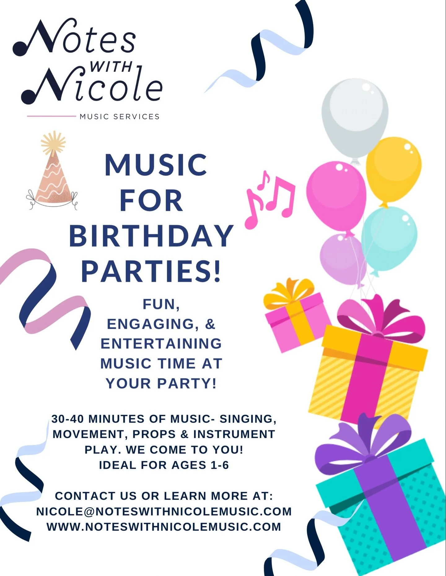 Did you know we do birthday parties? 🎉 Music class is the perfect addition to your little one&rsquo;s special day! Fun, engaging, and stress-free entertainment your child will love. Message me for more info or to book! 🥳

#musicforkids #birthdaypar
