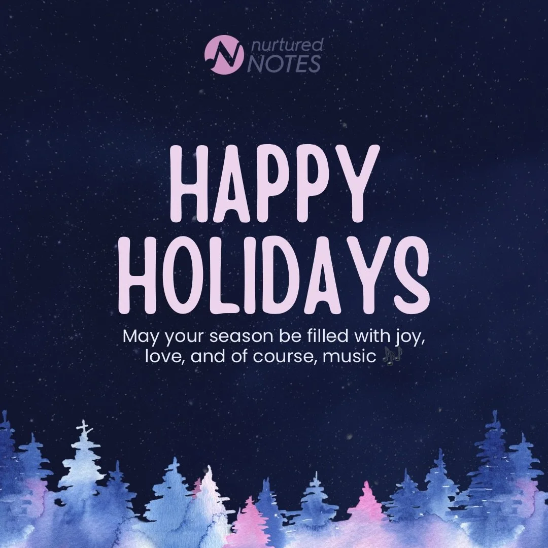 Happy holidays! We&rsquo;ll be back next week with a few music classes! 🎶 ❤️