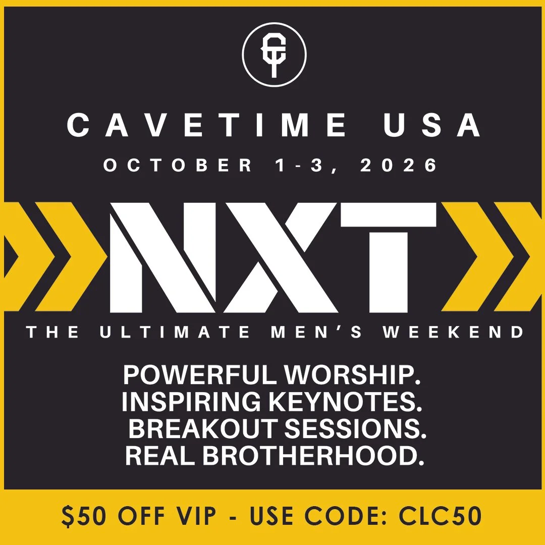 Cavetime USA October 1-3, 2026 Ultimate men's weekend.