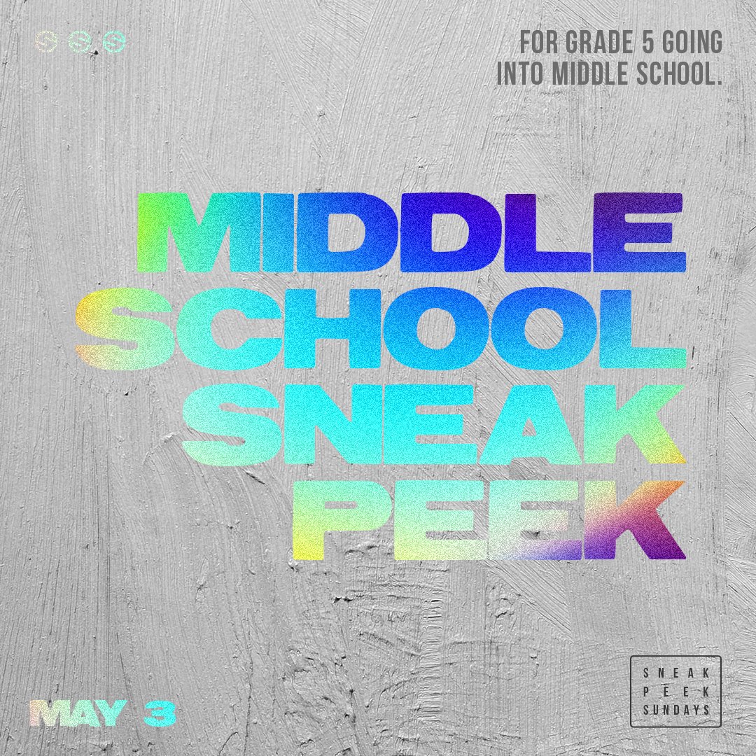 Middle School Sneak Peek