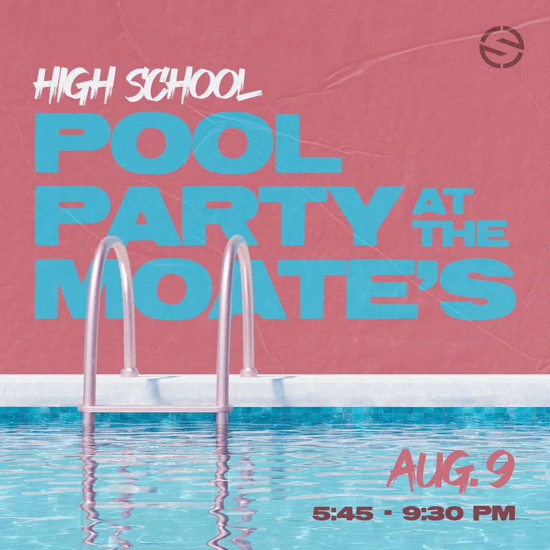 High School Pool Party at the Moate's, August 9