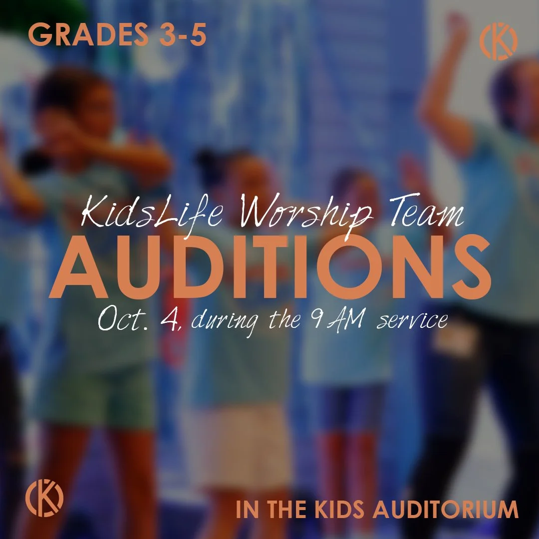 KidsLife Worship Team Auditions