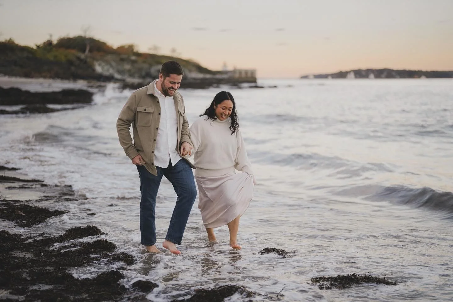 Duncan chased Ruby down after statistics class just to get her number. 

That was back at SMCC&hellip; now they&rsquo;re getting married!

We shot their engagement at Willard Beach&mdash;bare feet, salt water, the kind of love that makes you believe 