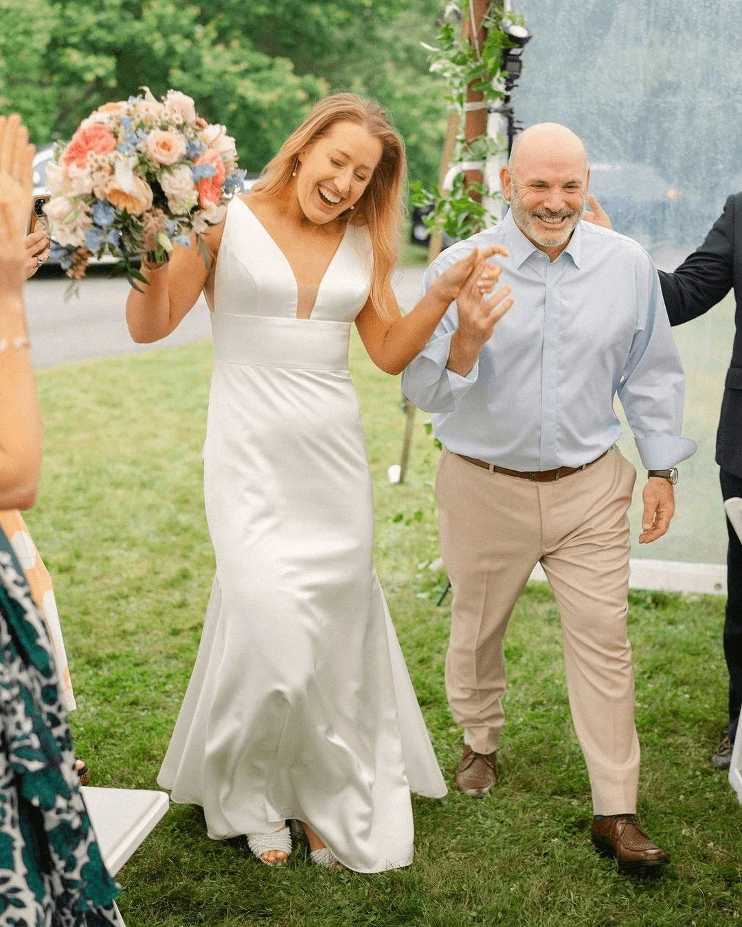 Love the energy of a grand entrance! The cheers, the vibrations of supportive energy, and it means the party is about to get underway!