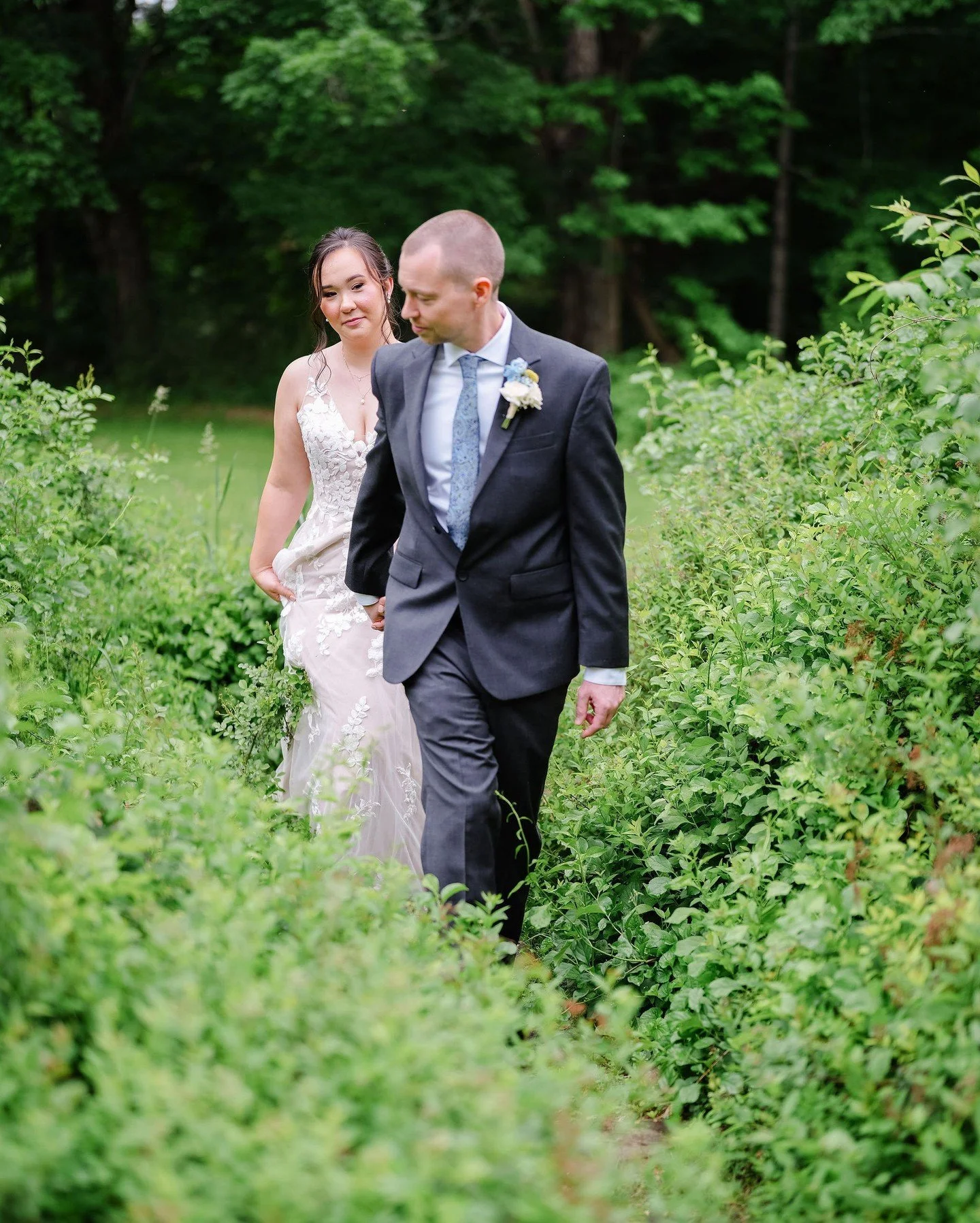 Grace &amp; Joshua's Wolf &amp; Harp wedding. We caught some time outdoors to take in the lush gardens before the rain.