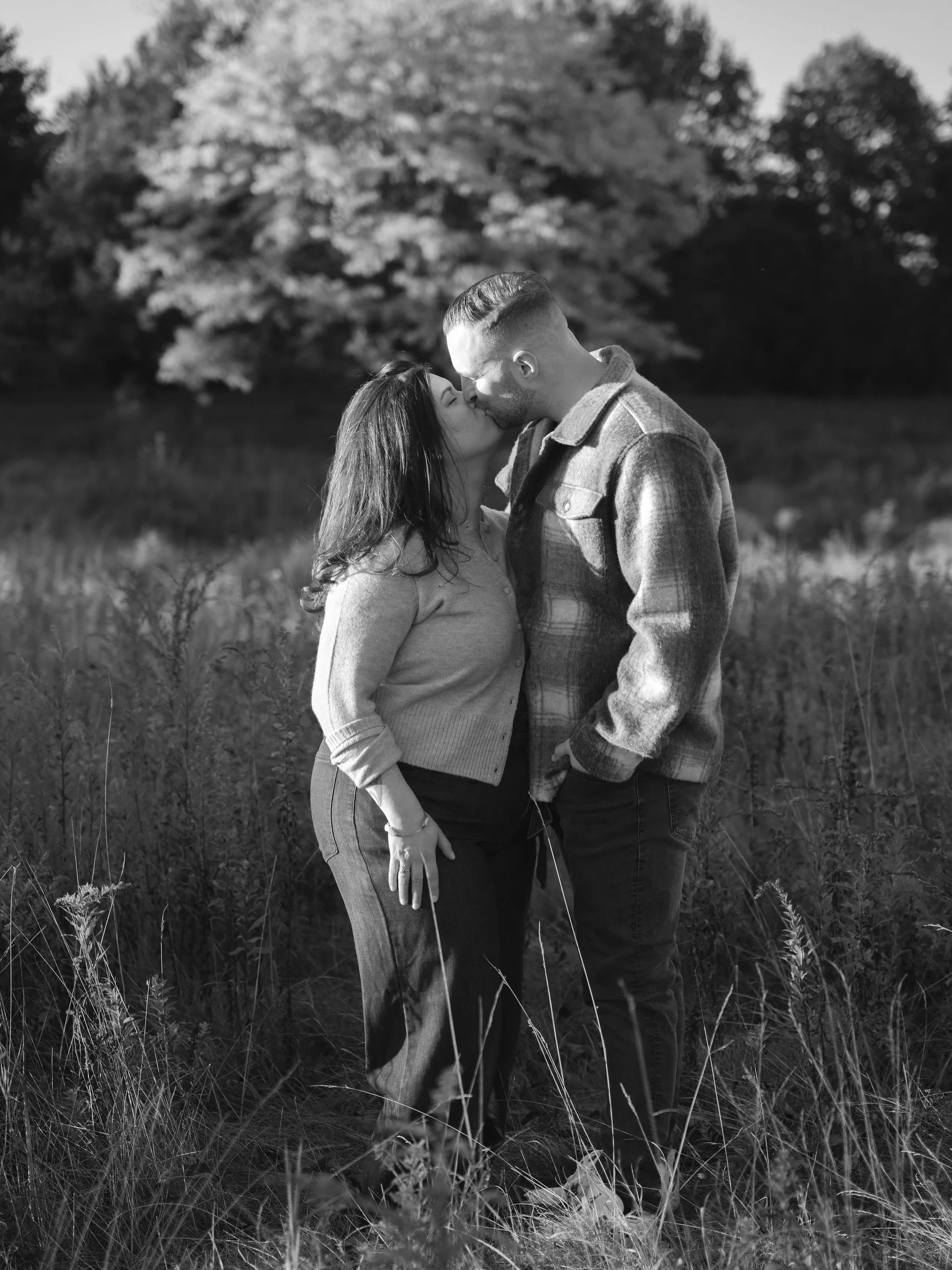 Alina &amp; Alex met us at Viles Arboretum for their engagement session, and we had so much fun tramping through the fall leaves. Alex is a serious sneakerhead, so when he gave Alina a pair for Valentine&rsquo;s Day, it meant something. She&rsquo;d b