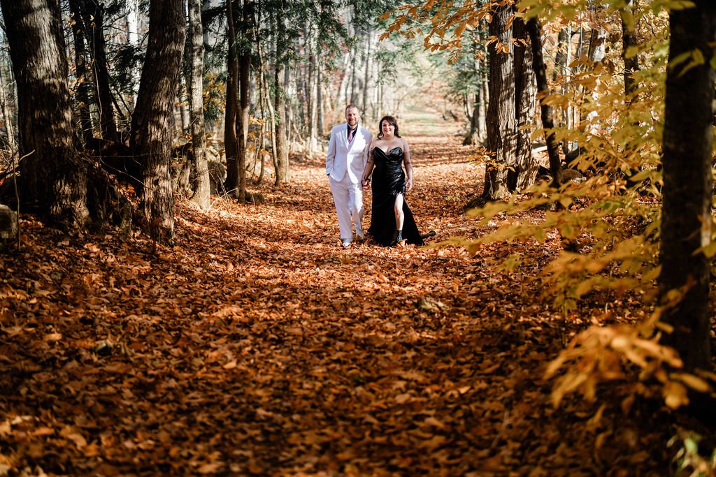 Halloween Wedding at Absalom Cidery | Bold Fall Maine Vibes