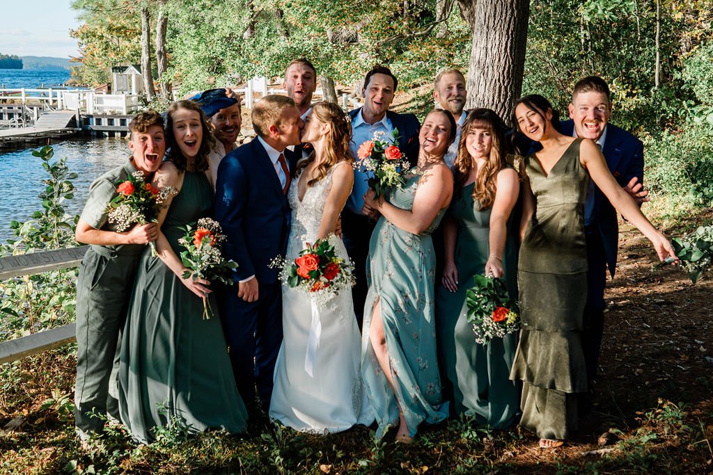 Maine Camp Wedding | Becca & Jonah’s Lakefront Celebration