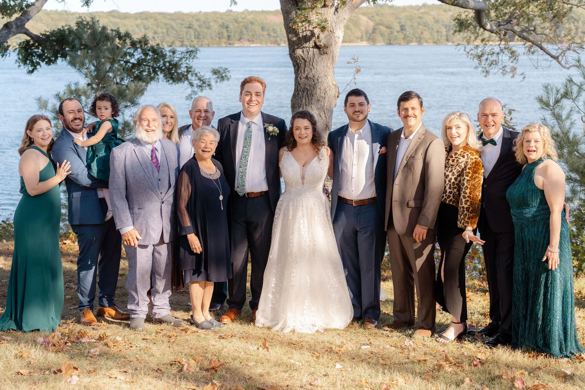 Family Photo at a wedding in Bath, Maine by Maine wedding photographers Warner Photography