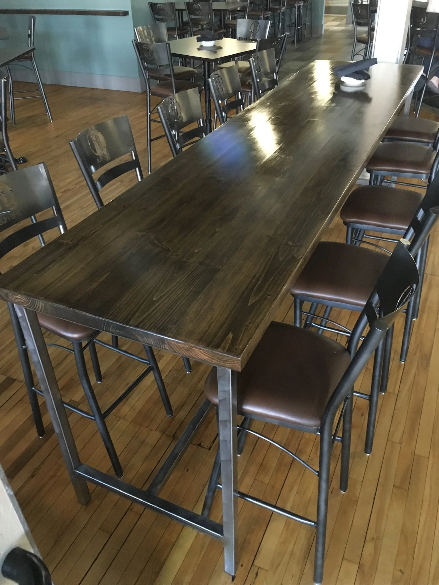 High top harvest table. 3' x 8' x 40' tall.