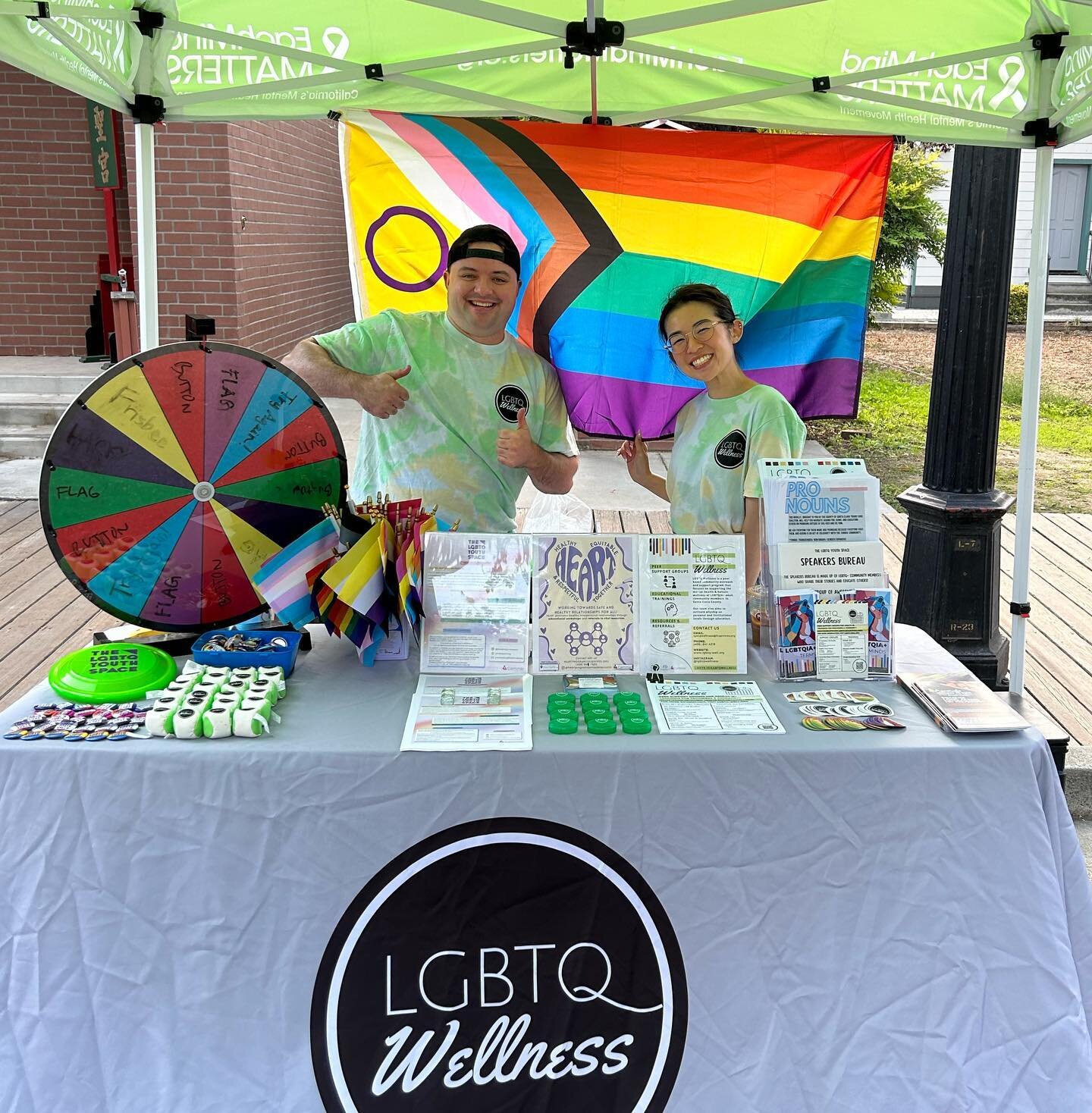 We had a great time tabling at Wellness Village Day this past weekend at San Jos&eacute; History Park with multiple cross cultural Santa Clara County service providers, such as our besties from @theqcorner who snapped this lovely pic for us 😚🏳️&zwj
