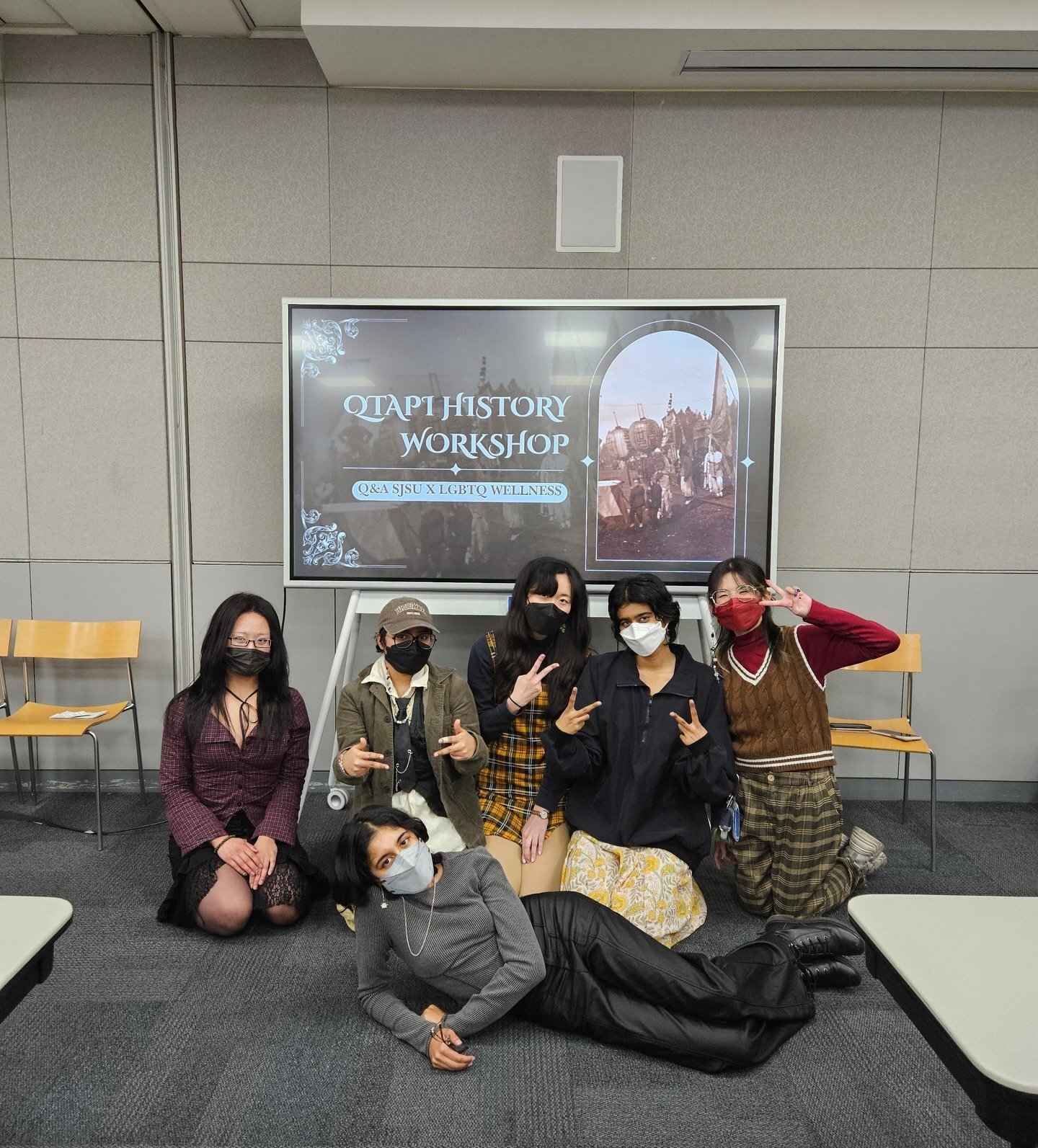 #THROWBACK TUESDAY! We had the honor of co-facilitating a Queer &amp; Trans Asian Pacific Islander (QTAPI) History Workshop last month with @qnasjsu! 🗺️🫶

Together with community members, we explored QTAPI as not only a personal identity but also a