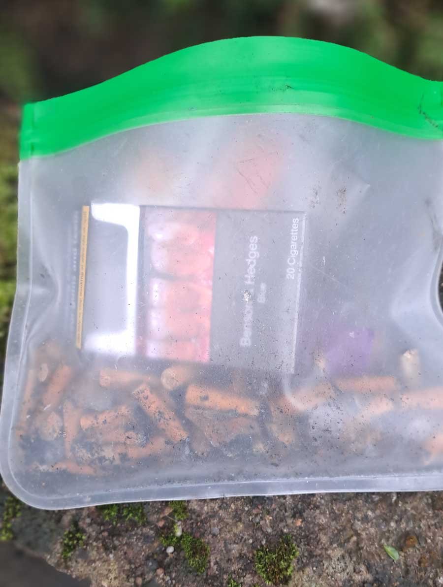 Smoking paraphenalia in bag