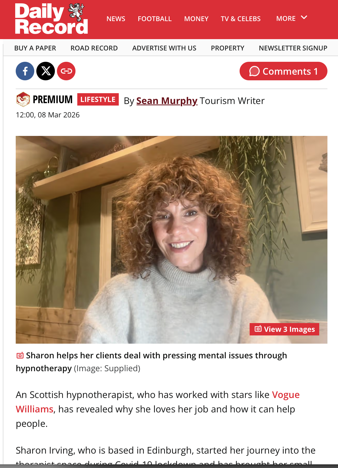 Featured in the Daily Record: Helping People Create Positive Change Through Hypnotherapy