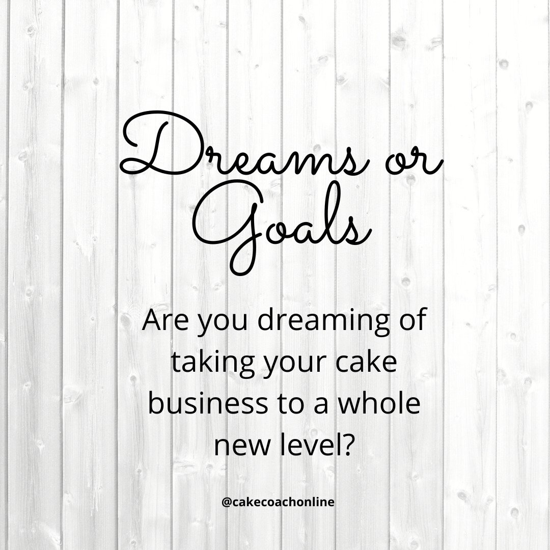 Do you wonder what you might do better?  How could you be getting orders flooding into your business?⁣
⁣
Or is having a thriving cake business - a dream, rather than a goal? 
⁣
If you want to get more daily hints and tips for your cake business - do 