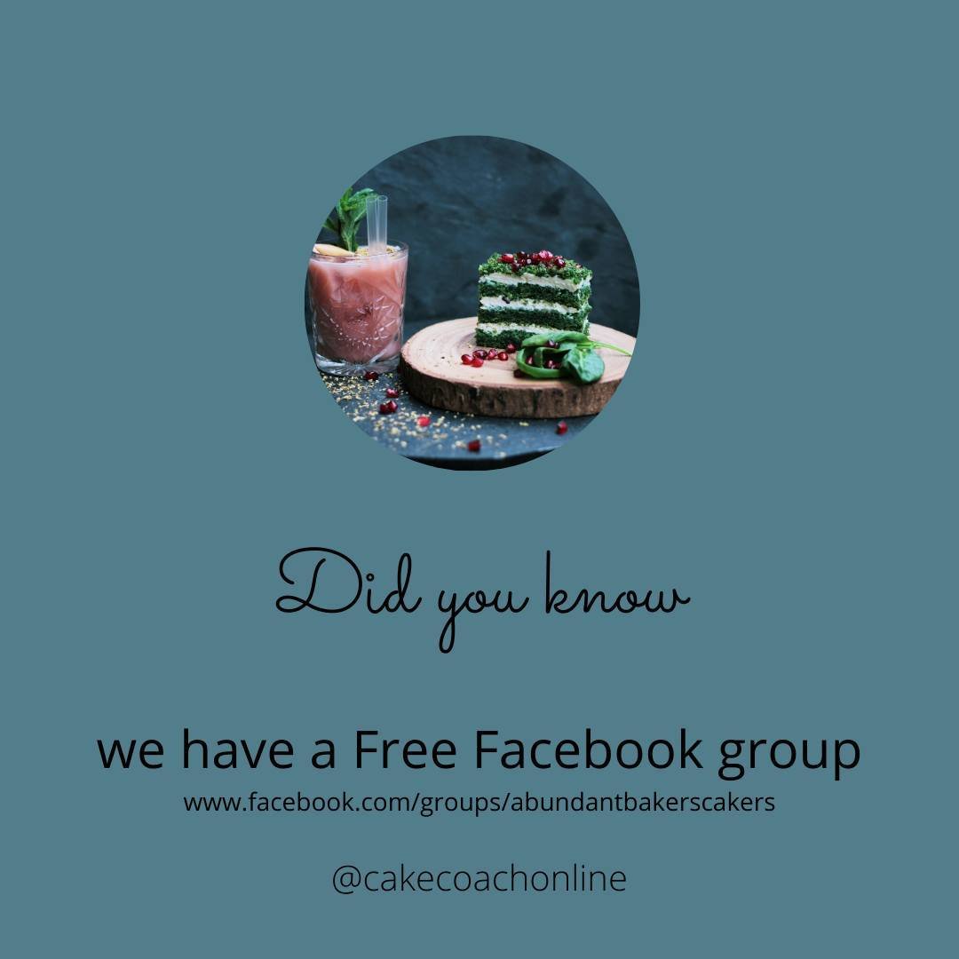 If you are a cake decorator starting, running or growing a cake business or home bakery - you would be very welcome to join our free Facebook group - the Abundant Bakers and Cakers.⁣
⁣⁣
The link is in the Bio. 
.⁣
.⁣
.⁣
.⁣
.⁣
.⁣
.⁣
#edibleartistry #b