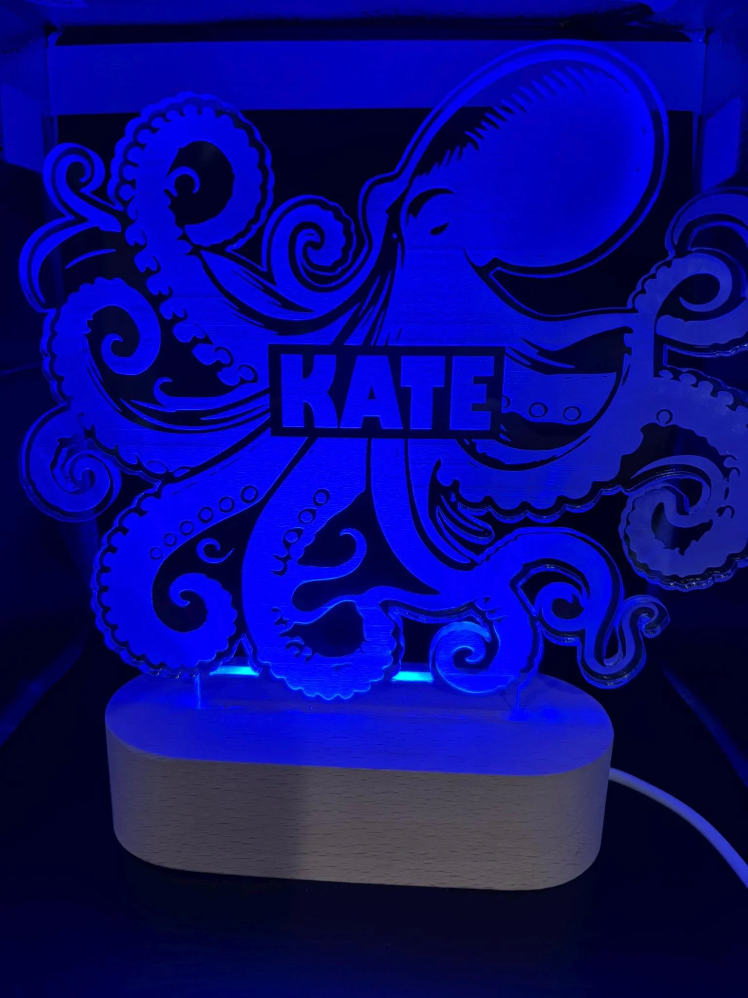Custom Octopus LED Night Light