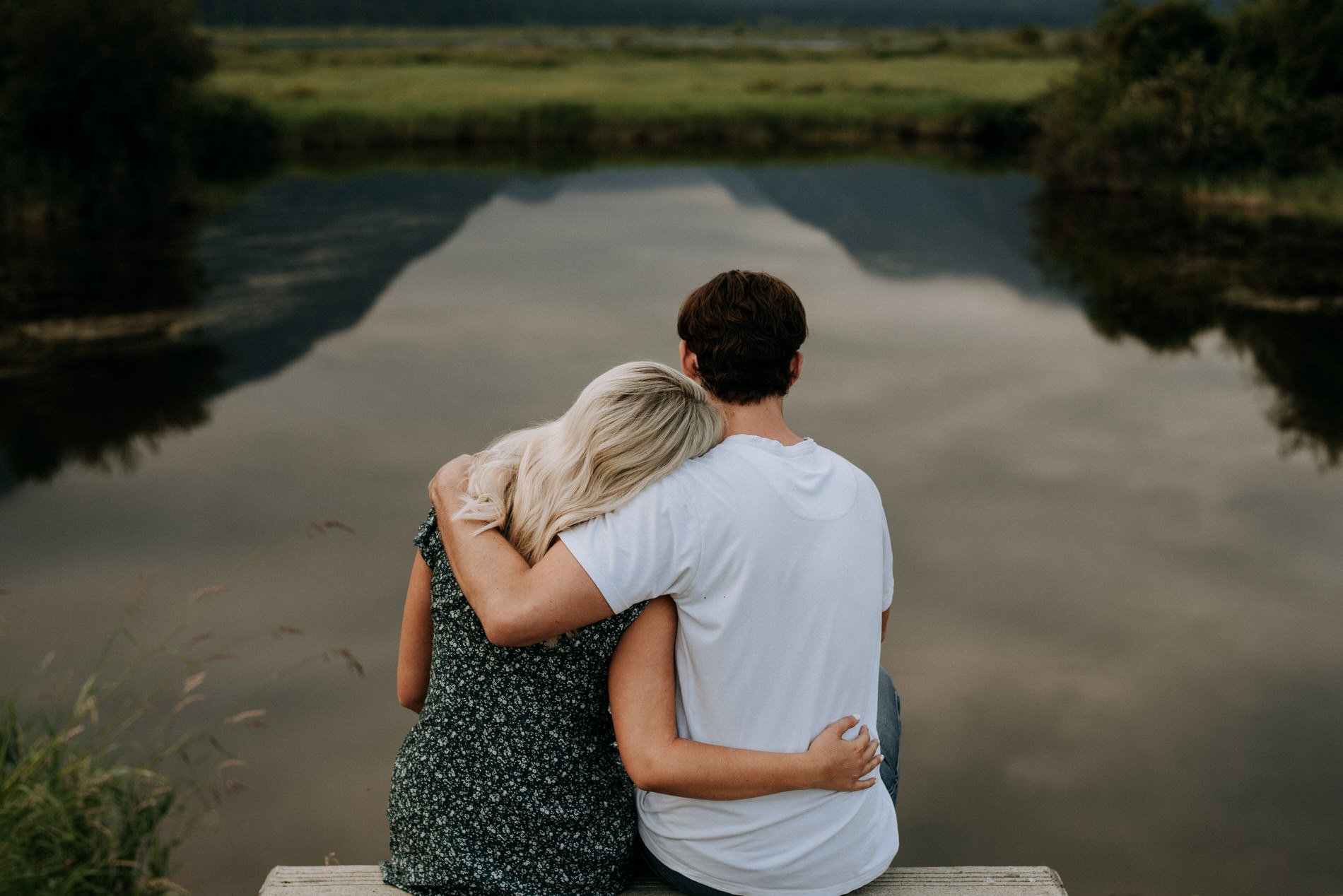 pitt lake engagement session