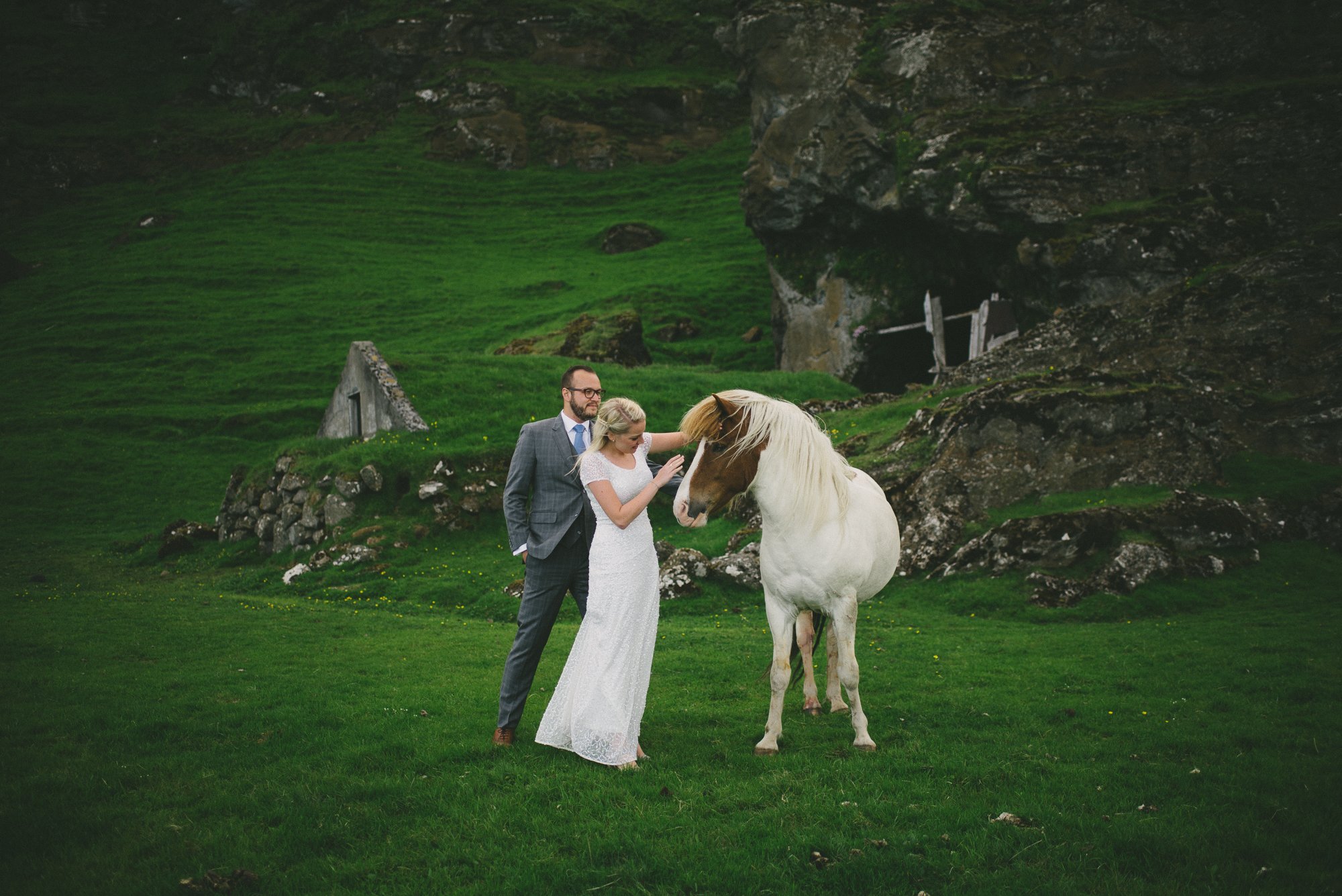 wedding iceland horse