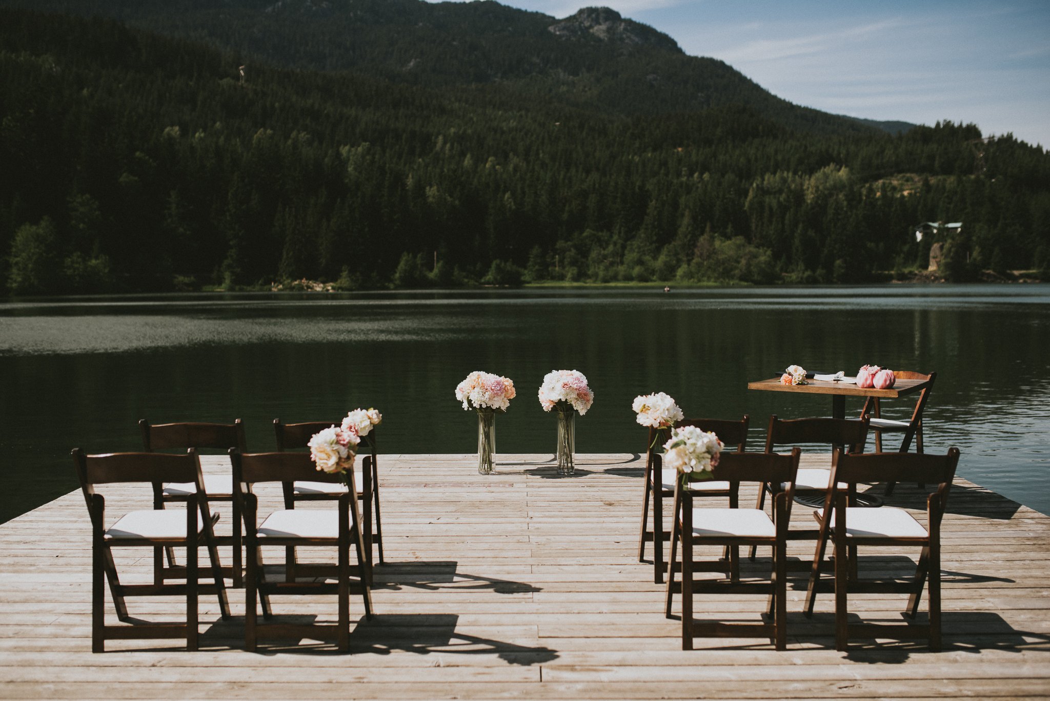 Nita Lake dock ceremony venue