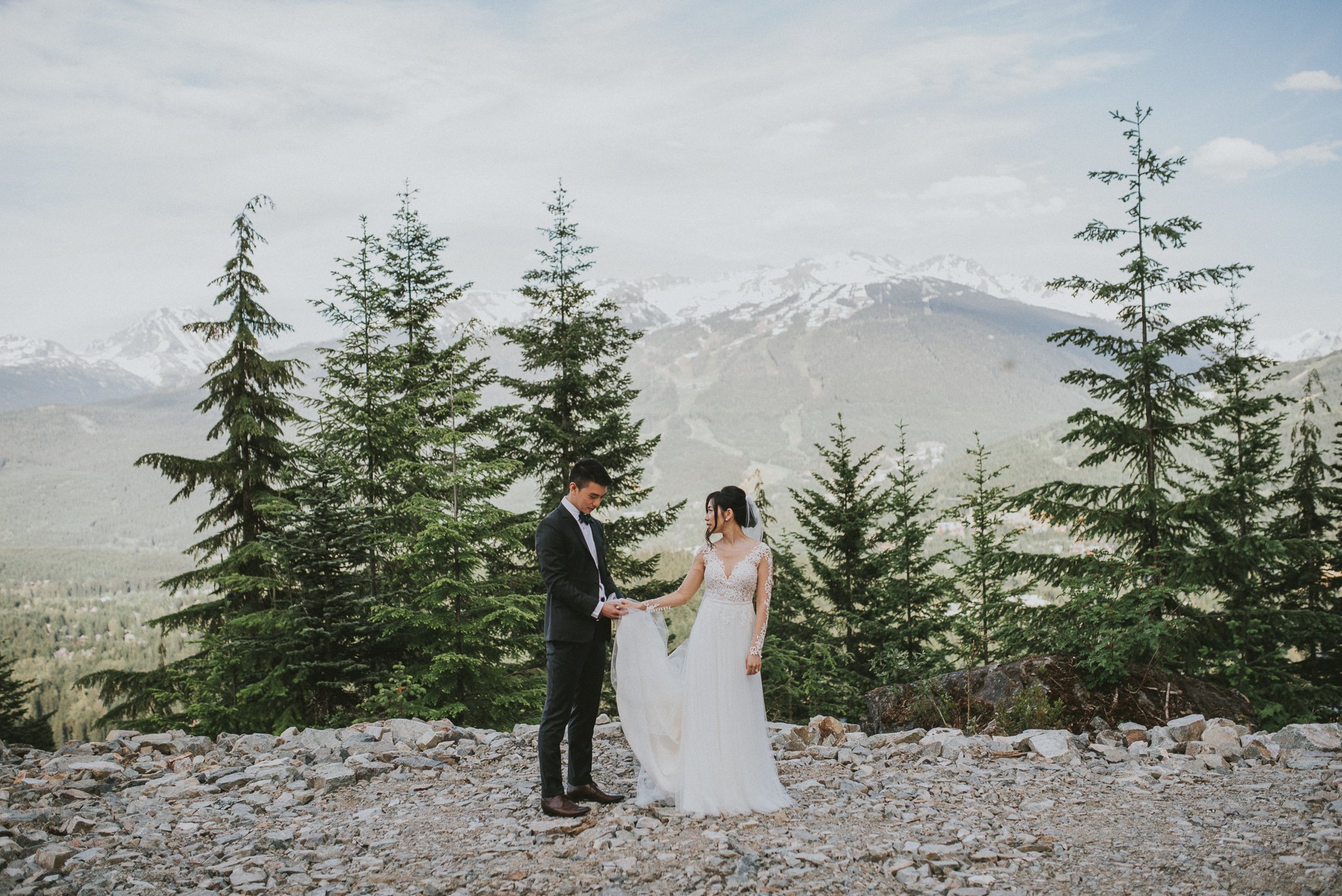 Whistler wedding bridal portraits