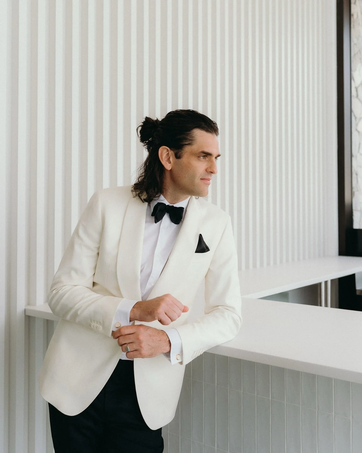 A moment for the groom. 🤍🖤
Classic black and cream with a touch of European flair&mdash;simple, timeless, and quietly confident.

👉🏼 Save this one for your groom style inspo

I finished editing up this gallery and it needs a home if any publicati