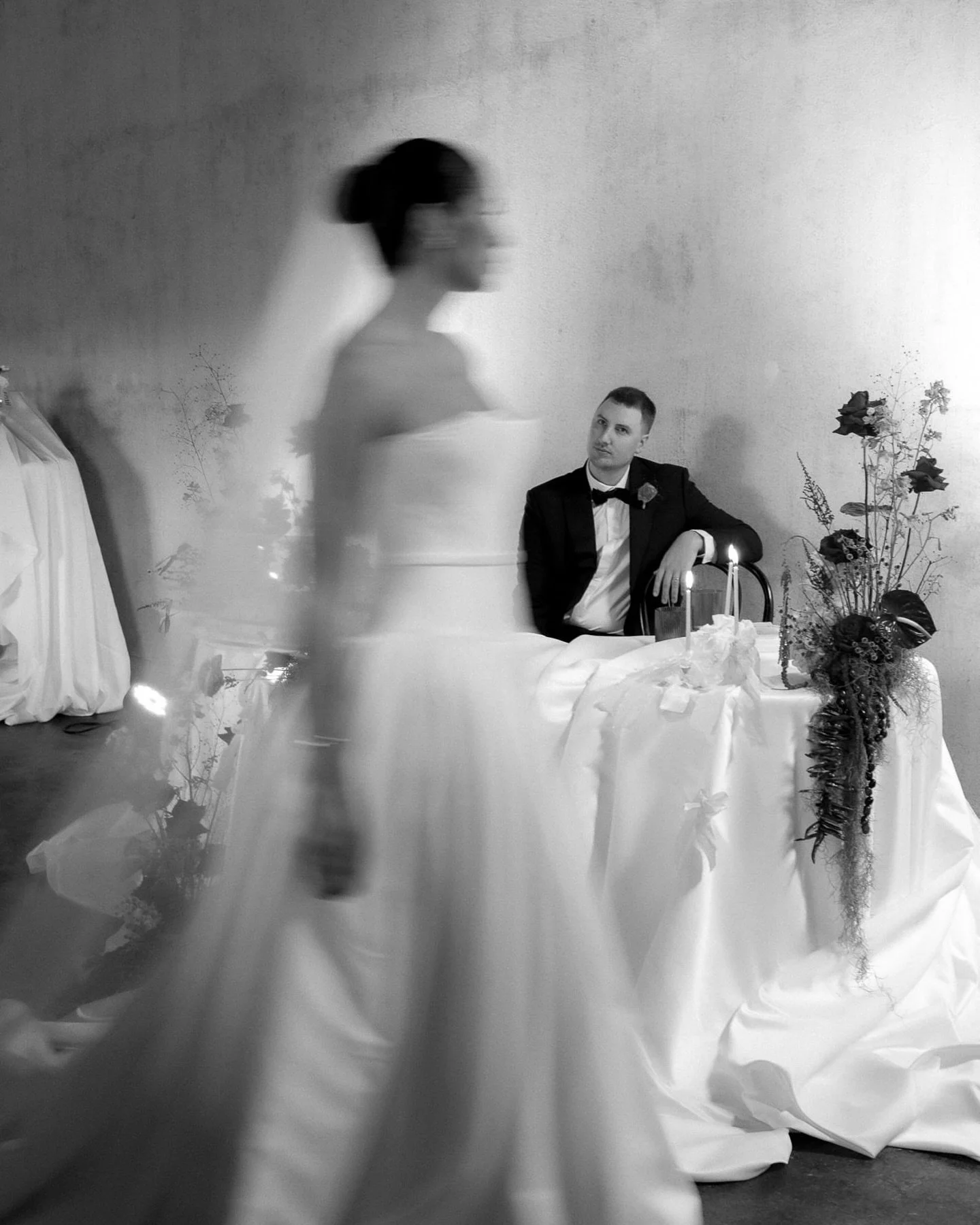 I shot this editorial just over one year ago at @fabriquestgeorge, and now that it&rsquo;s been published in the Winter edition of @rockymtnbride , I finally get to share more of it!

Jodie from @thistleandthorneweddings&nbsp;and I leaned into a mini