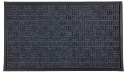 Close-up of a black mesh speaker grille with a textured pattern.