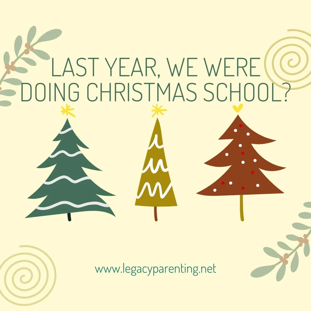 Last year this time, I was doing "Christmas school" with four of my grandchildren two days each week. What is Christmas school? Just comment Christmas school in the comments.