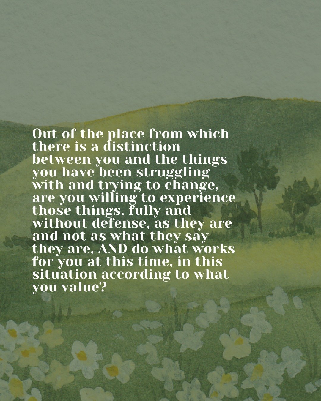 Acceptance does not mean approval. Acceptance is a willingness to be with the entirety of your life&rsquo;s experiences, even those aspects you wish were different.

Are you ready to fully engage with the challenges you face, without defenses, seeing