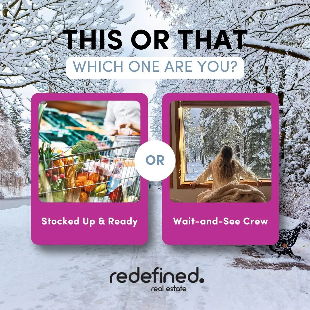 With a potential snowstorm on the way, suddenly *everyone* is a meteorologist with a hot take ❄️😂⁠
⁠
So which one are you?⁠
🛒 The fully prepped shopper (extra milk, bread, and snacks&hellip; just in case)⁠
❄️ Or the &ldquo;let&rsquo;s see how this 