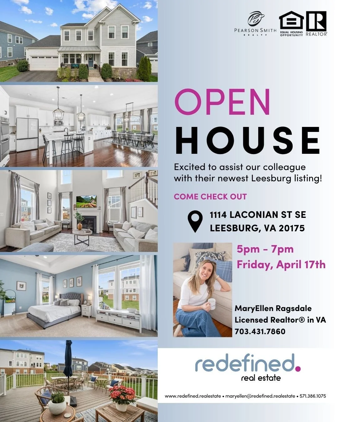 ✨ OPEN HOUSE &mdash; TODAY! ✨⁠
We&rsquo;re excited to host an Open House for our colleague, Victoria Ro @victoriarohomes and trust us, her newest listing in #Leesburg is an absolute stunner! 😍⁠
⁠
This real estate market is in FULL SWING, and homes l