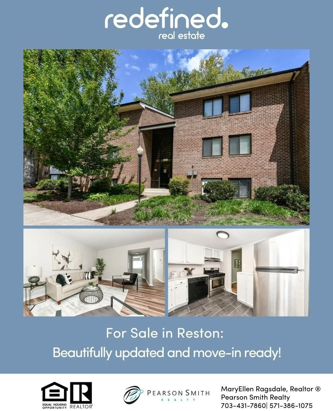 Under $250k in Reston ... and it's this cute? Yes, really!⁠
⁠
This one-bedroom condo in North Reston has been fully renovated top to bottom: quartz countertops, new LVP floors, a stunning walk-in shower with subway tile, fresh paint, updated lighting