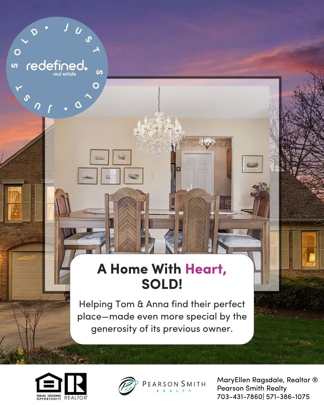 Stories like this remind us why we love this work 💛⁠
A heartfelt referral brought Tom &amp; Anna to us, and together we found the perfect Sterling home&mdash;made even more meaningful by the seller&rsquo;s generosity and the unique pieces he passed 
