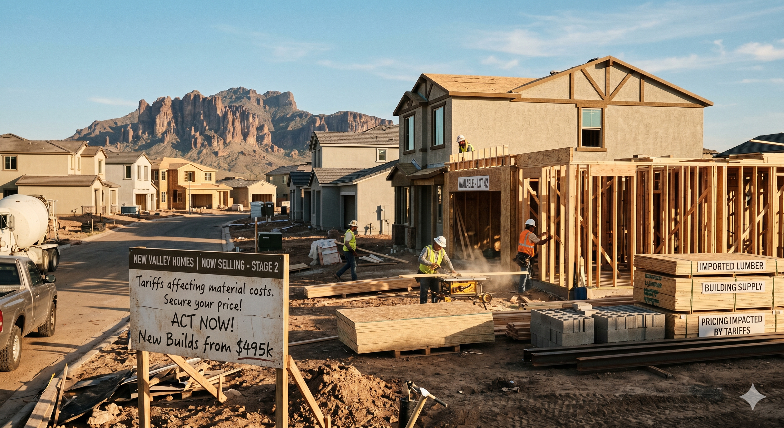How New Tariffs Are Impacting East Valley New Builds (And Why You Shouldn't Wait)