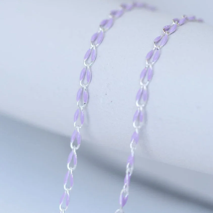 Purple Silver Plated