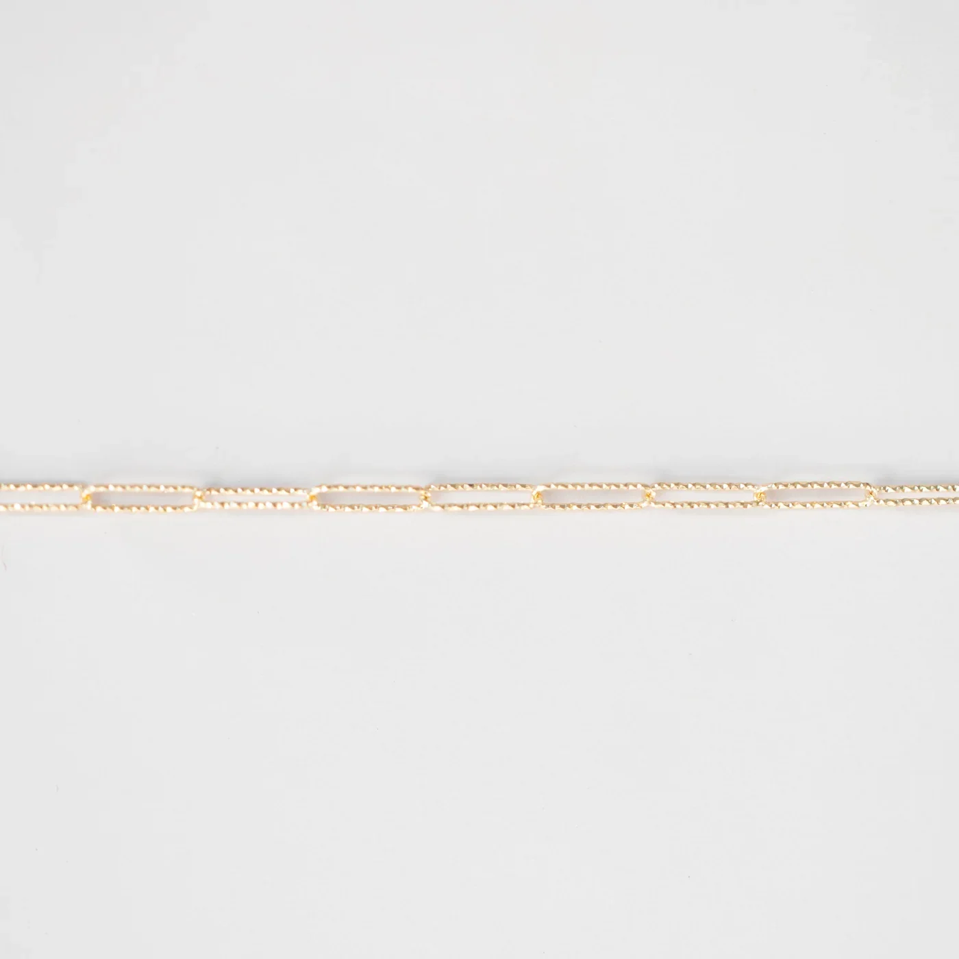 10MM Textured Paperclip 14K GF