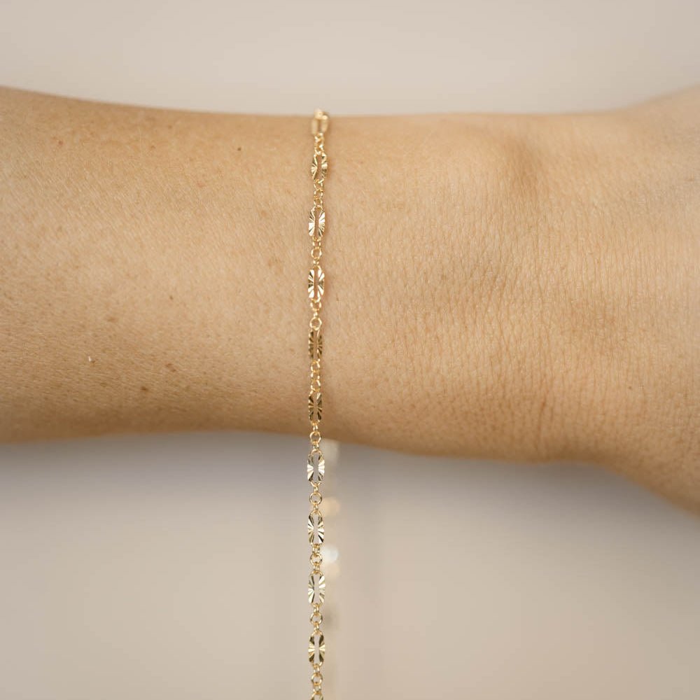 Triple Linked Sunburst 14k Gold Filled