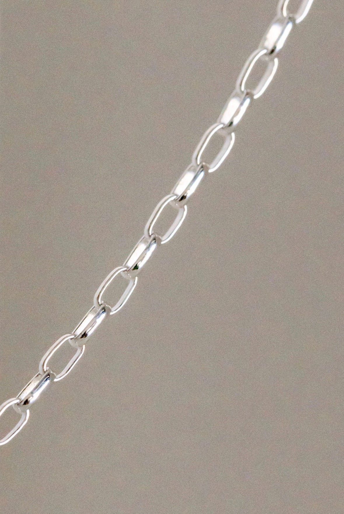 Rounded Box Chain Silver