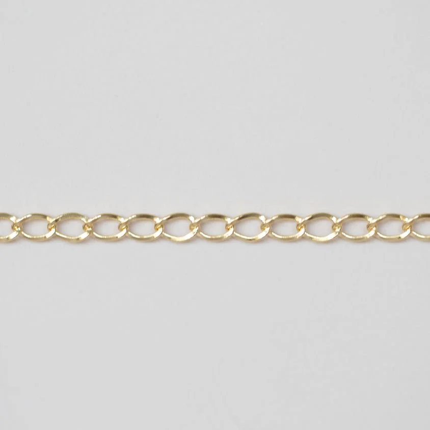 Large Open Curb 14k Gold Filled